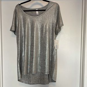 Shiny Silver LLR top